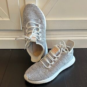 Adidas Tubular Shadow Women’s White/Pearl Gray/Coral Knit Sneakers